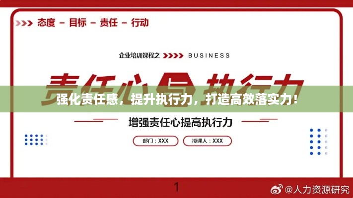 强化责任感，提升执行力，打造高效落实力！