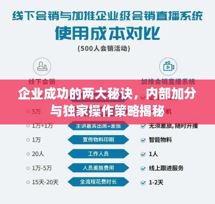 企业成功的两大秘诀，内部加分与独家操作策略揭秘