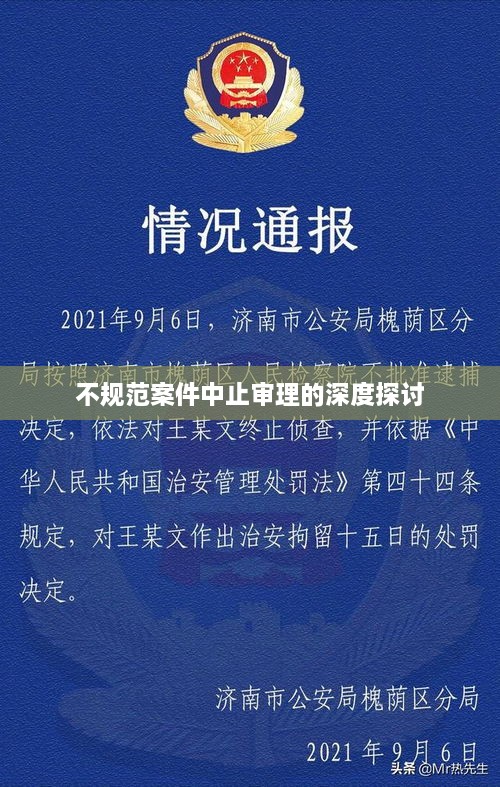 不规范案件中止审理的深度探讨