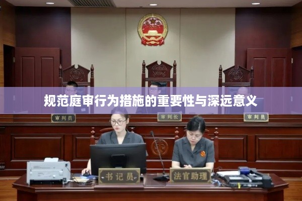 规范庭审行为措施的重要性与深远意义