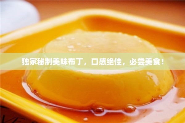 独家秘制美味布丁，口感绝佳，必尝美食！