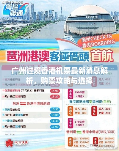 广州过境香港机票最新消息解析，购票攻略与选择